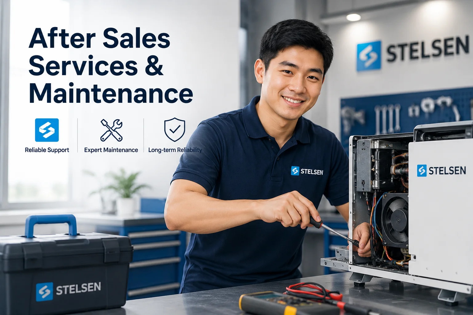 Stelsen technical engineer providing after sales and maintenance support